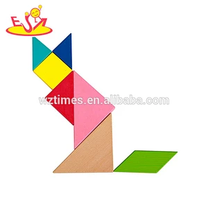 wholesale high quality baby wooden tangram toys for sale W11D003