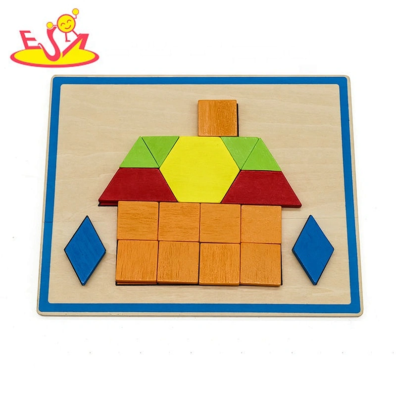 2019 New fashion educational sorter wooden block shape toy for kids W13E084