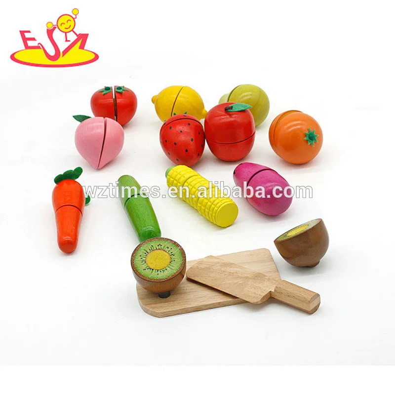 Holzkostobstschneidenspielzeug der großen Kinder für Rollenspiel W10B203