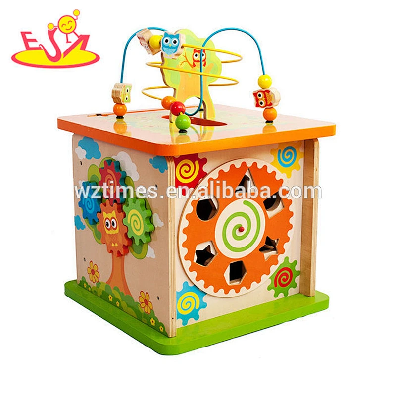 Wholesale owl shape funny wooden beads maze toy interesting kids wooden beads maze toy W11B144