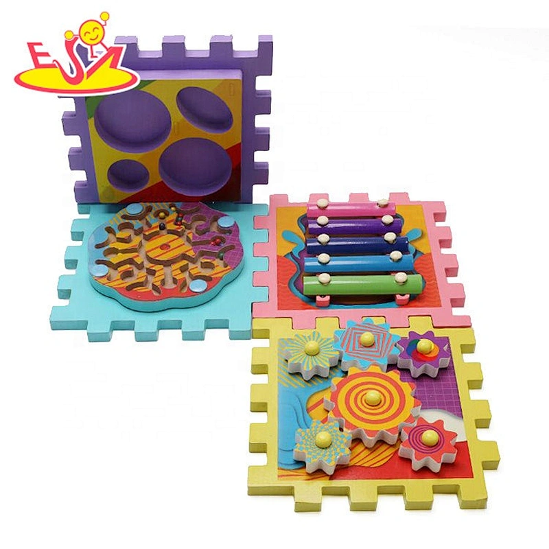 2019 Top fashion educational wooden sort and discover activity cube for kids W12D174