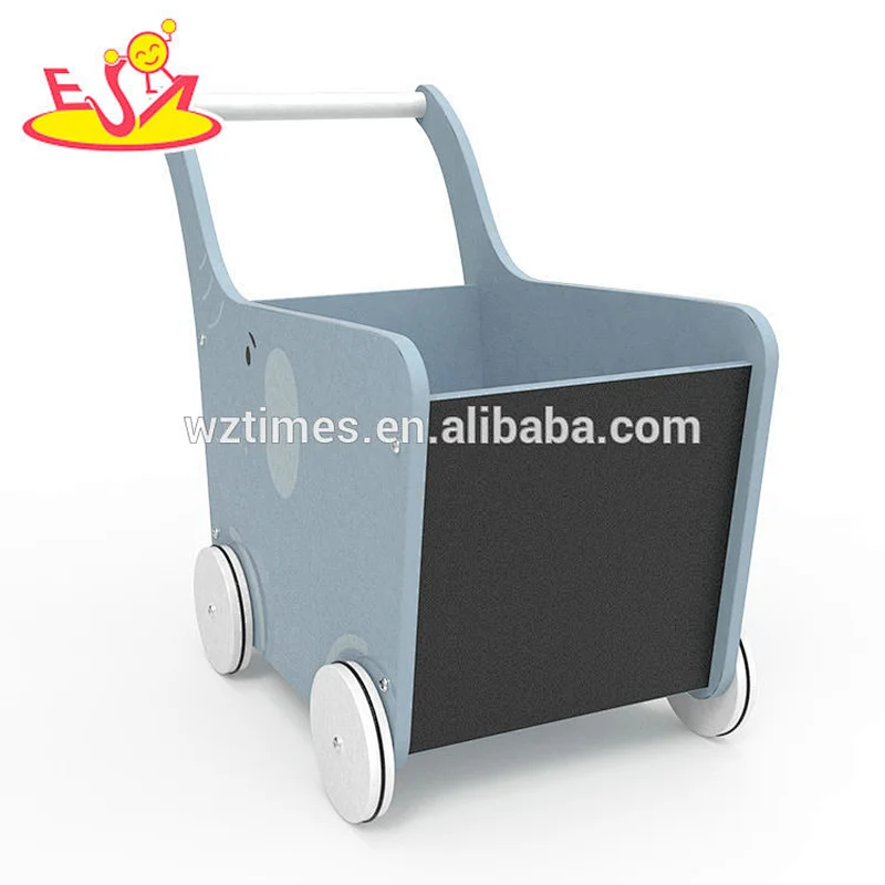 2018 New Original Design animal push walker wooden baby trolley walker for preschoolers W16E096