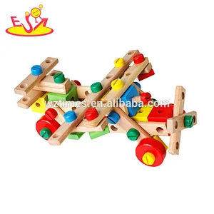 Kreatives hölzernes diy Nusskombinationsspielzeug für Kinder W03C027