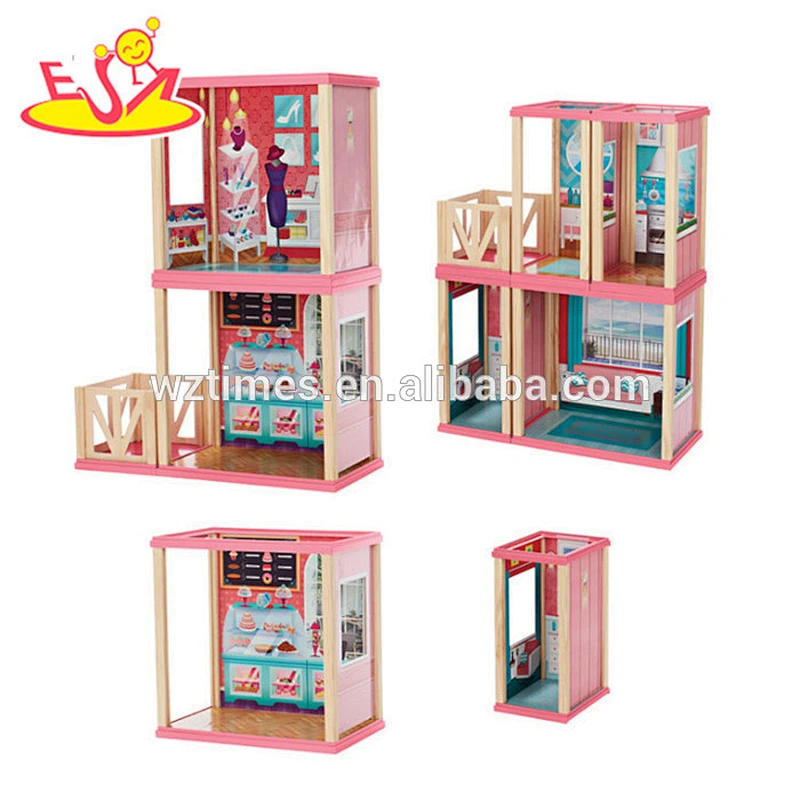 DIY diy Großhandel Puppenhaus Puppenhaus aus Holz Puppenhaus für Kinder W06A260