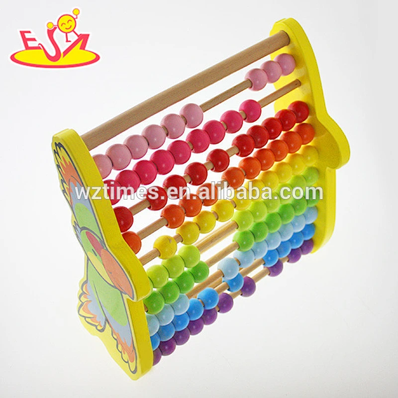 Wholesale math teaching aid wooden counting toy for kids early learning W12A016