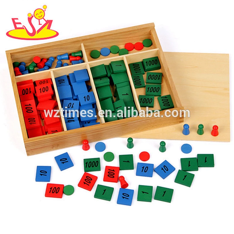 Wholesale preschool wooden board game for math early learning W11A038