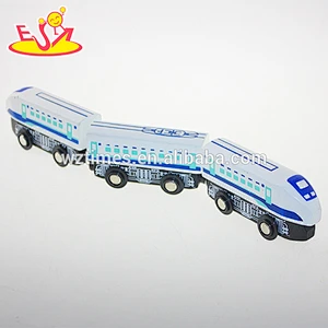 Wholesale detachable wooden train toy novelty wooden high speed train toy for kids W04A131