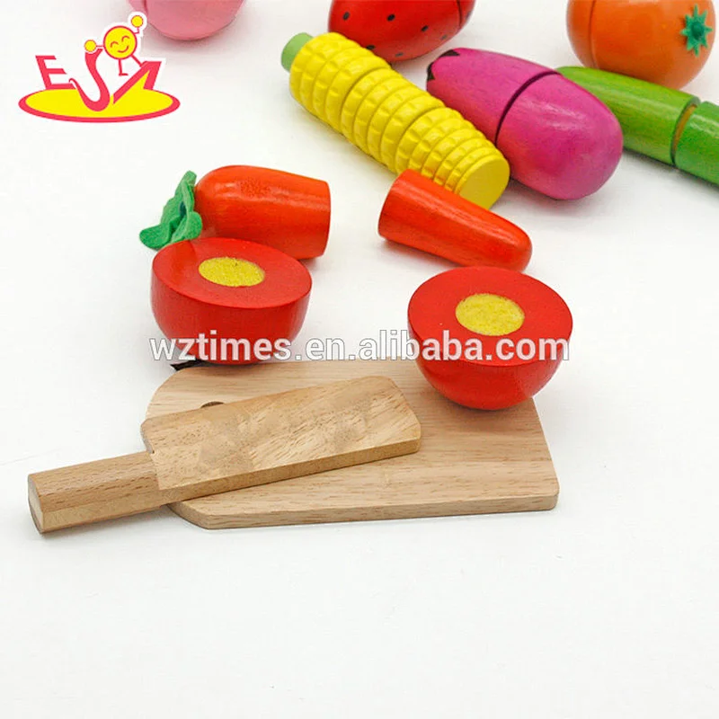 Holzkostobstschneidenspielzeug der großen Kinder für Rollenspiel W10B203