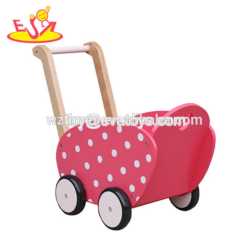 Wholesale new fashion wooden tools toy indoor first baby walker help kids walking W16E087