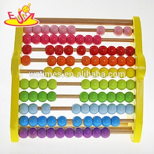 Wholesale math teaching aid wooden counting toy for kids early learning W12A016