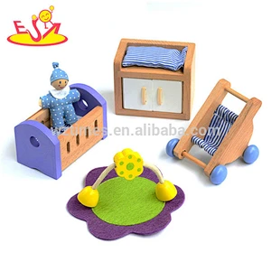 Muebles de alta calidad juguetes de madera muebles de muñecas en miniatura para los niños pretenden jugar W06B087
