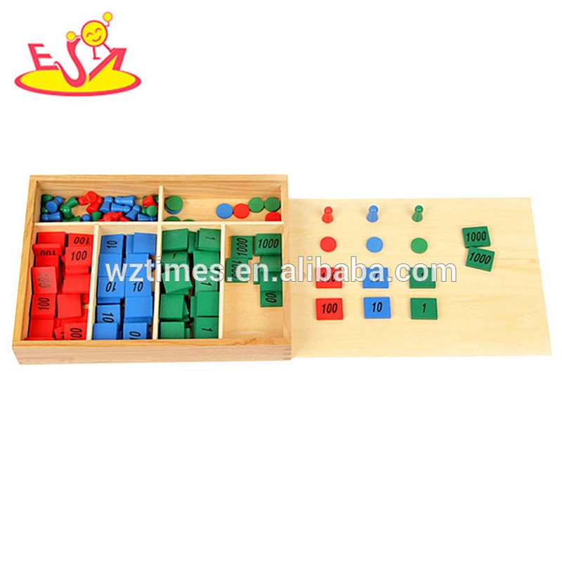 Wholesale preschool wooden board game for math early learning W11A038