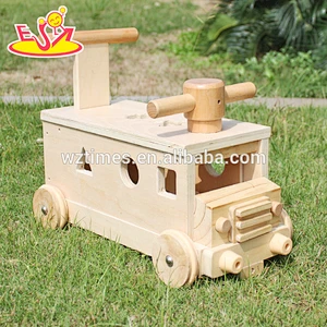 Wholesale high quality wooden mini truck toy bring fun to children W04A303