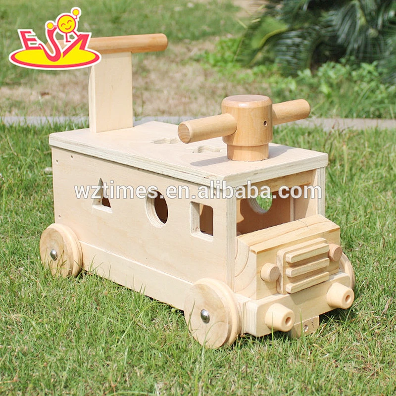 Wholesale high quality wooden mini truck toy bring fun to children W04A303