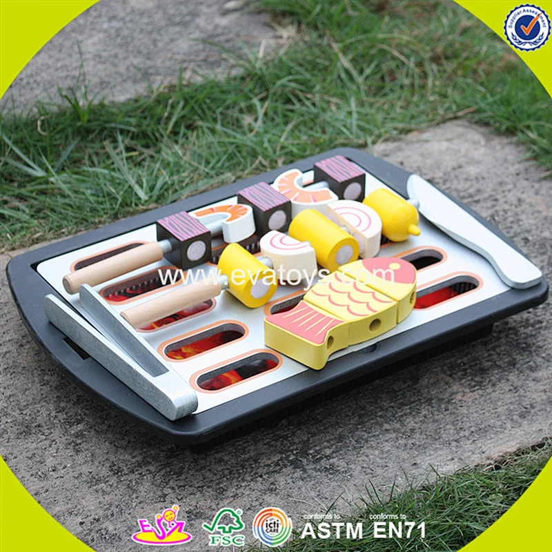 New design kids educational wooden BBQ toy children wooden BBQ toy W10D135