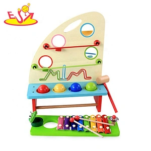 Hot sale Montessori wooden baby learning toys for 3 years old W12D110