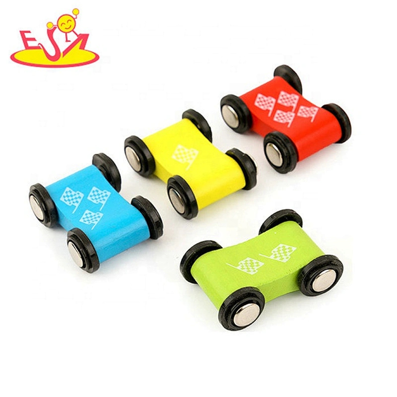 High speed mini wooden toy car ramp track for children W04E071