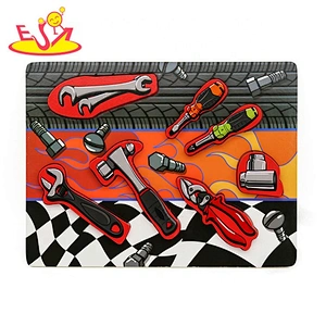 2019 New design kids educational wooden tool puzzle with customize W14D072