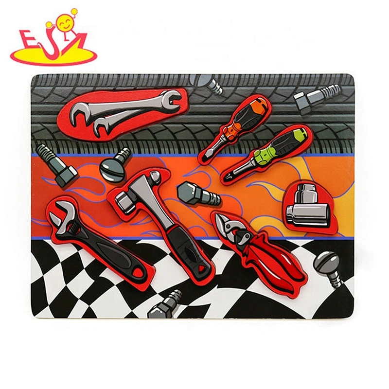 2019 New design kids educational wooden tool puzzle with customize W14D072