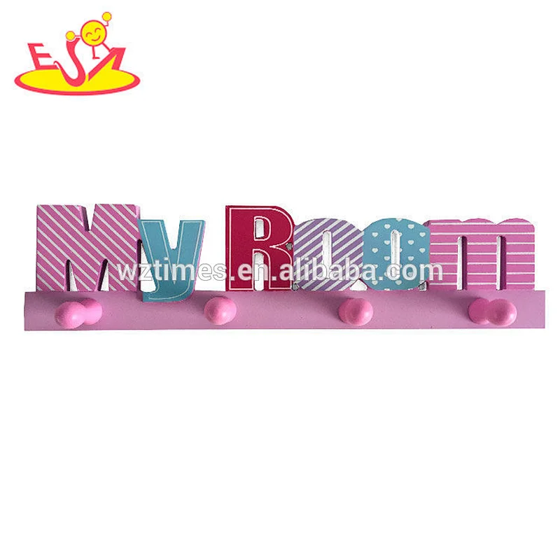 wholesale household wooden coat hooks for kids W09B089