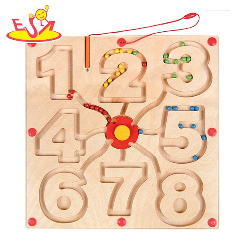 Most popular educational puzzle wooden marble board games for kids W11H062