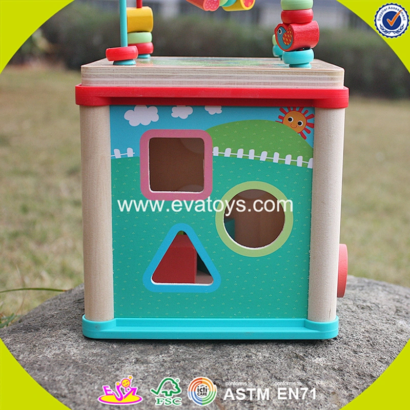 2018 New design wooden beads box educational wooden beads box unique wooden beads box W11B133