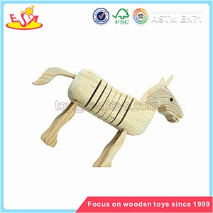 Wholesale best quality wooden pig toy hottest sale wooden pig toy for children W03A028
