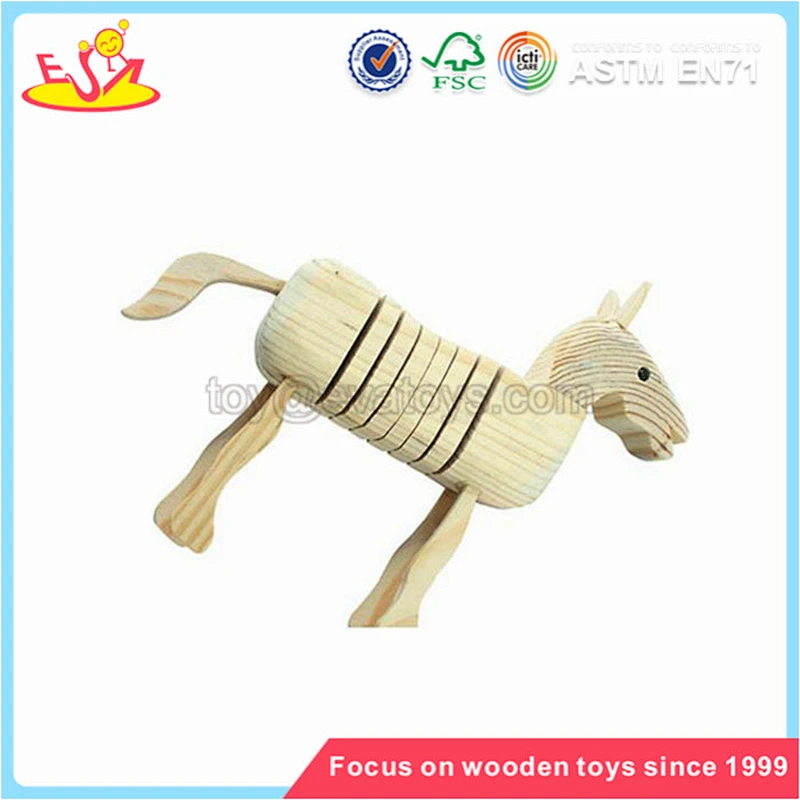 Wholesale best quality wooden pig toy hottest sale wooden pig toy for children W03A028
