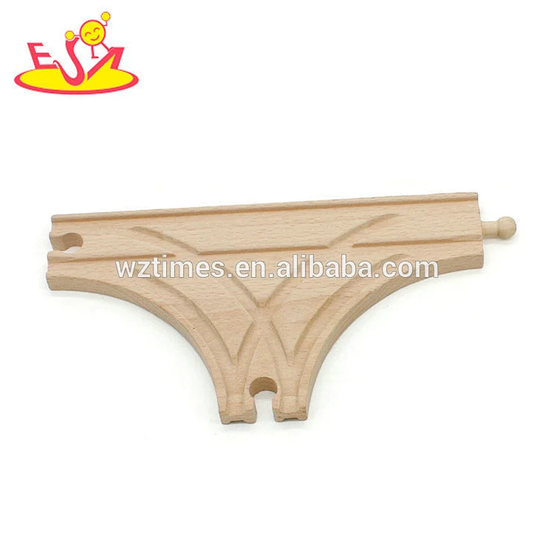 High quality premium wooden straight tracks for kids train set accessories W04C138
