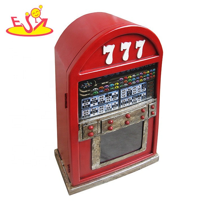 Wholesale telephone shape wooden black wooden lockers for home decor W08C214