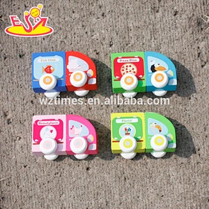 wholesale magnetic wooden baby toy car high quality wooden baby toy car W04A258