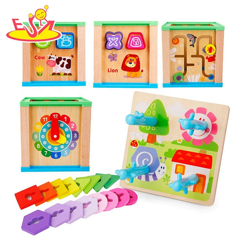 2019 Most popular educational wooden play cube game for children W12D172