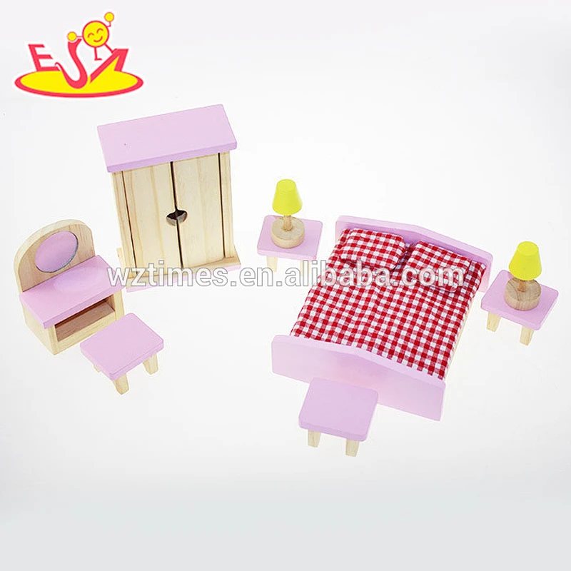 2018 New arrival lovely wooden house furniture for doll house W06B026