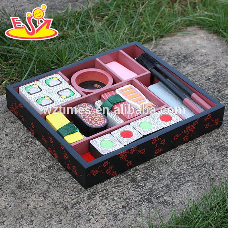 2018 New design pretend play wooden sushi toy for kids W10D133
