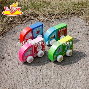 wholesale magnetic wooden baby toy car high quality wooden baby toy car W04A258