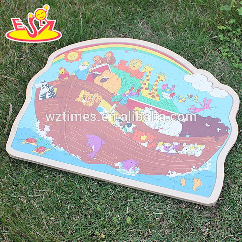high quality kids wooden custom jigsaw puzzles for wholesale W14C243