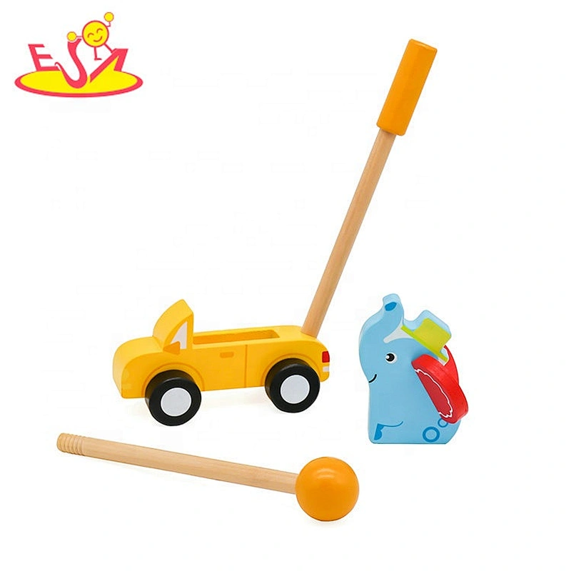 New hottest foldable wooden stand and push toy for baby W05A027