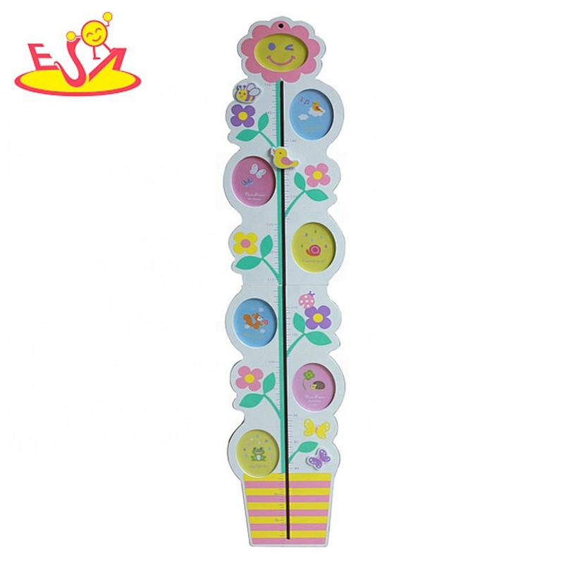 High quality height measure wooden child growth chart with customize W09C008