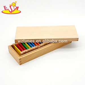 Wholesale baby wooden montessori board for color learning W12F028-Z