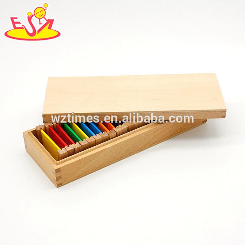 Wholesale baby wooden montessori board for color learning W12F028-Z