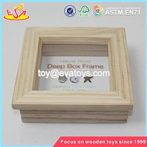 Wholesale special children wood photo frame classic craft wood photo frame W09A023