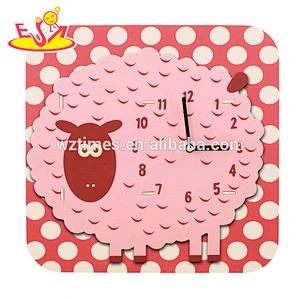 2018 Wholesale baby wooden funny alarm clocks cheap kids wooden funny alarm clocks custom children funny alarm clocks W14K007