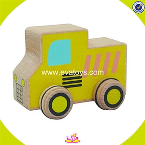 wholesale baby wooden school bus fashion kids wooden school bus hottest children wooden school bus W04A110