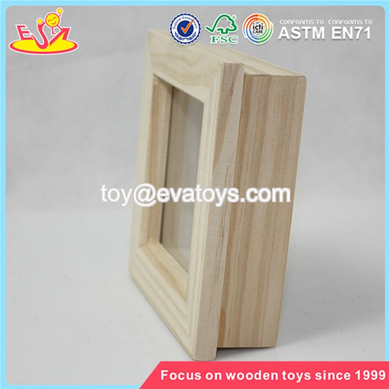 Wholesale special children wood photo frame classic craft wood photo frame W09A023