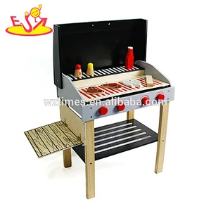 Beliebteste BBQ-Set aus Holz Spielzeug Kochen für Kinder spielen W10D123B
