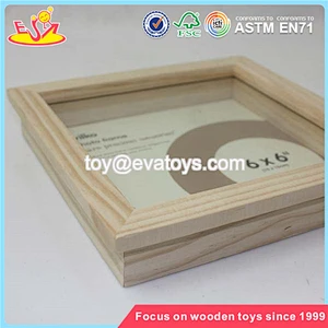 Wholesale brand new white simple household wooden picture frame W09A016