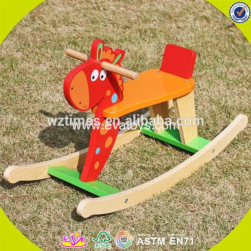 2018 wholesale wooden rocking toys for babies new design cool motorcycle wooden rocking toys for babies W16D110