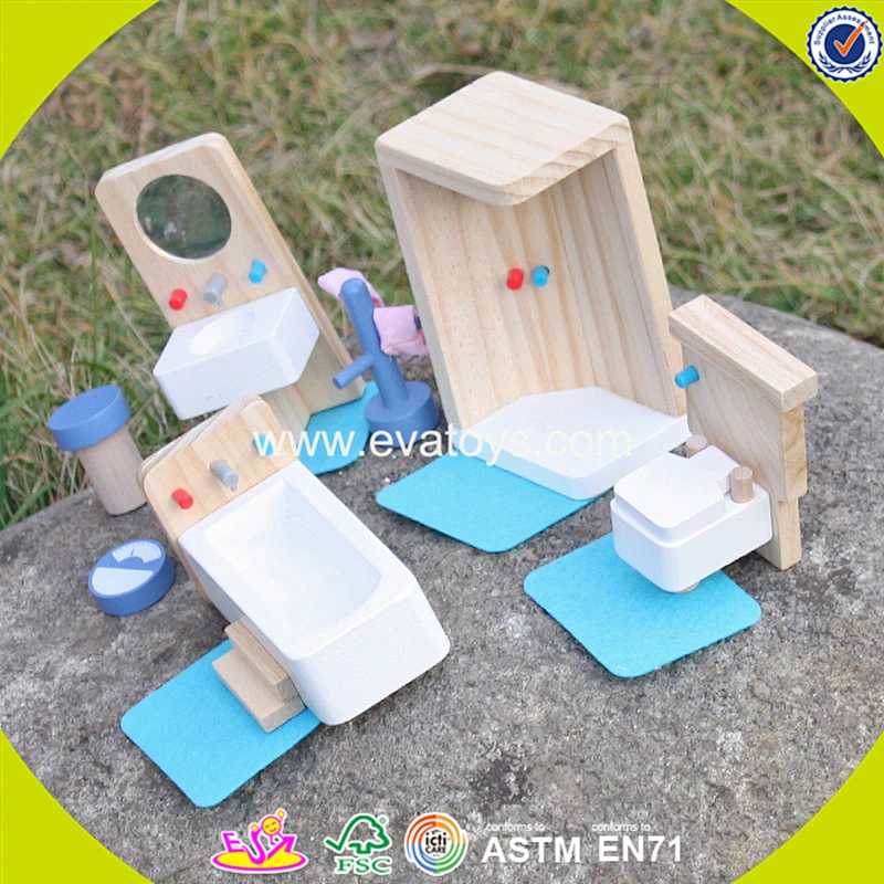 New design miniature wooden doll house furniture for kids W06B054