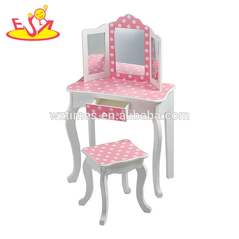 2018 Safety wooden dressing table furniture with mirrors W08H096