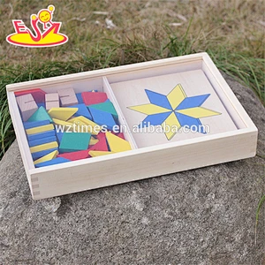 2018 New design wooden jigsaw puzzle for kids educational wooden puzzles for toddlers wooden 3d puzzle toys for babies W14A161